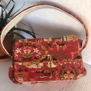 Stunning Vintage Tapestry Handbag